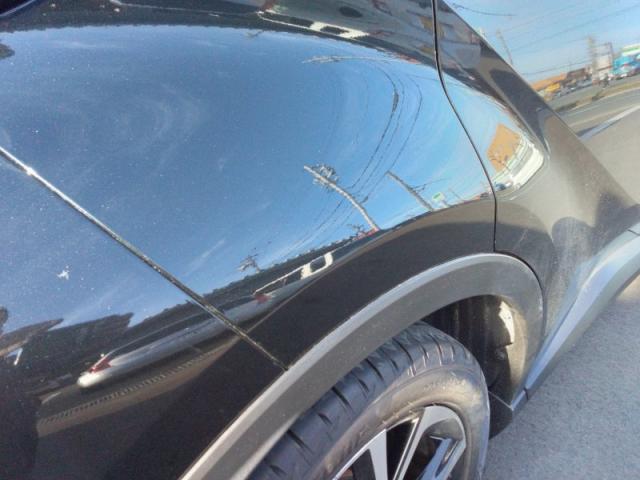 トヨタ　Ｃ－ＨＲ　後ろタイヤの上（クォーター）キズ・へこみ直し　浜松市　カーコンビニ倶楽部