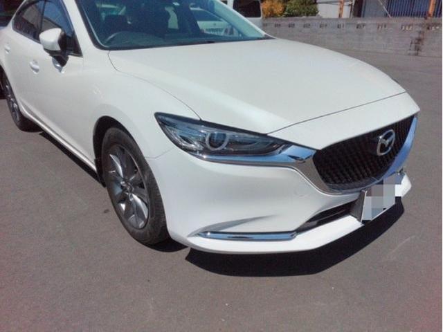マツダ　ＭＡＺＤＡ６ワゴン　フロントバンパー・前タイヤ上（フェンダー）キズ・へこみ直し　浜松市
