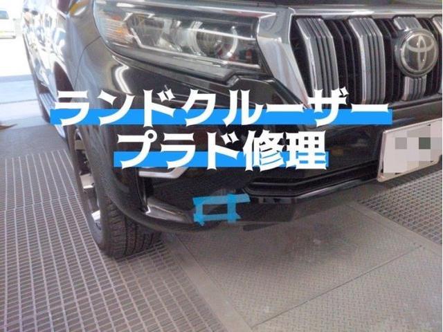 トヨタ ランドクルーザープラド フロントバンパーキズ・へこみ直し 浜松市 カーコンビニ倶楽部