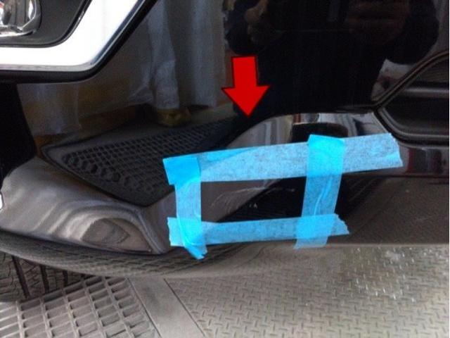 トヨタ ランドクルーザープラド フロントバンパーキズ・へこみ直し 浜松市 カーコンビニ倶楽部