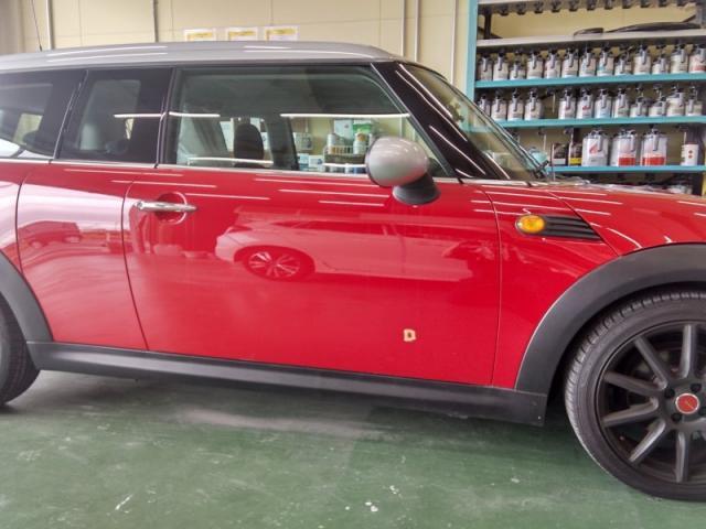 MINI クラブマン 輸入車のフロントドアキズ・へこみ直し 浜松市 カーコンビニ倶楽部