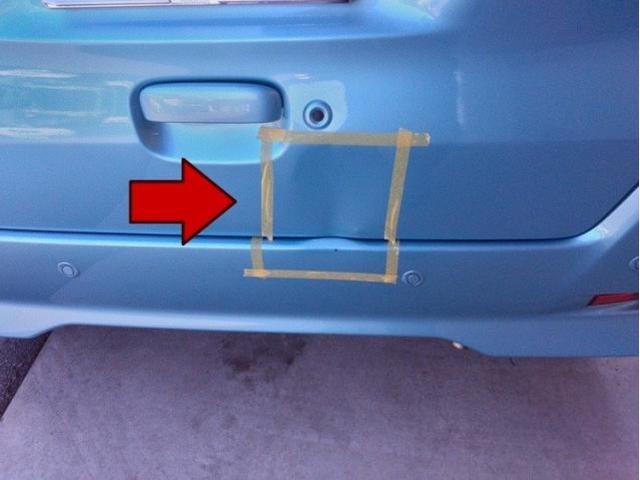 日産 デイズルークス トランク(リヤゲート) リアバンパーキズ・へこみ直し 浜松市 カーコンビニ倶楽部