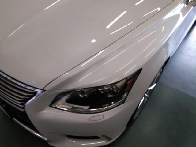 レクサス LS460 前タイヤ上フェンダー・リヤバンパーキズ・へこみ直し 浜松市 カーコンビニ倶楽部