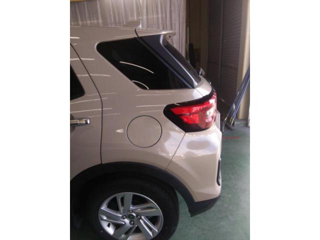 トヨタ　ライズ　後ろタイヤ上（クォーター）　キズ・へこみ直し　浜松市