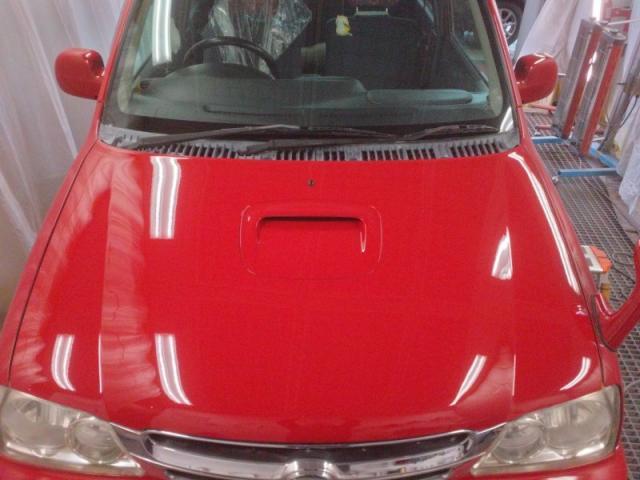 ダイハツ　テリオスキッド　塗装劣化　クリアぷつぷつ　剥離塗装キズ・へこみ直し　浜松市