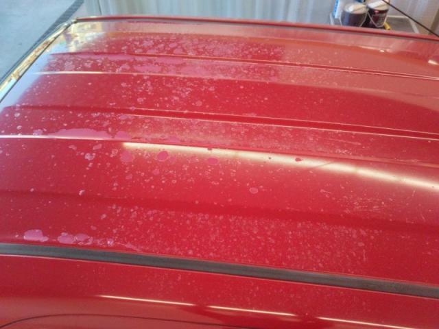 ダイハツ　テリオスキッド　塗装劣化　クリアぷつぷつ　剥離塗装キズ・へこみ直し　浜松市
