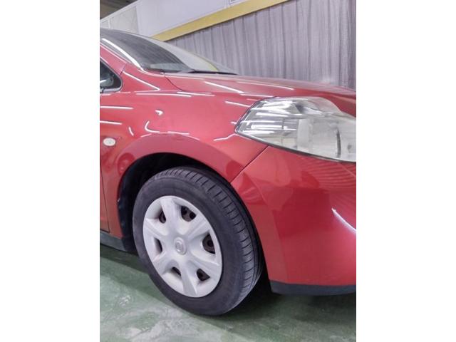 日産　ティーダ　前後事故　バンパーほかキズ・へこみ直し　浜松市カーコンビニ倶楽部