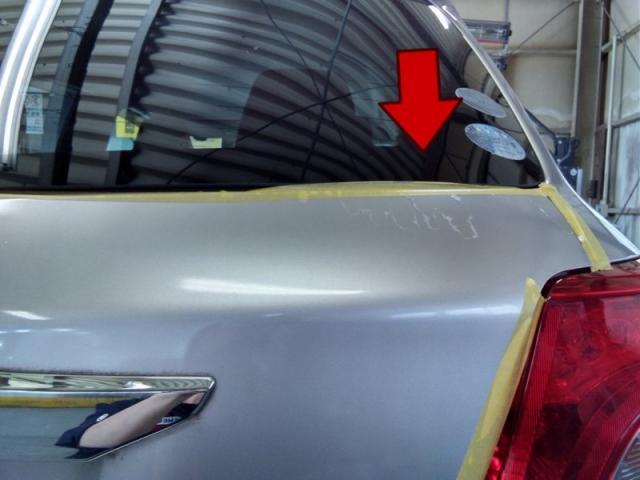 トヨタ ヴィッツ トランク(リヤゲート)キズ・へこみ直し 浜松市 カーコンビニ倶楽部