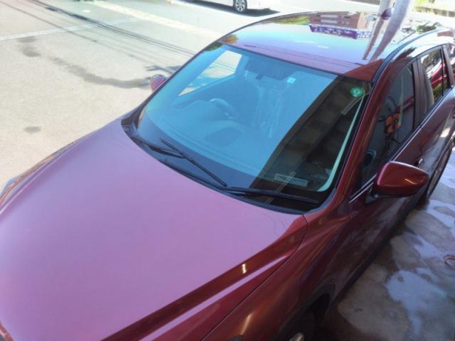 マツダ　ＣＸ－５　ボンネット・ルーフパネル塗装劣化　白ボケキズ・へこみ直し　浜松市カーコンビニ倶楽部