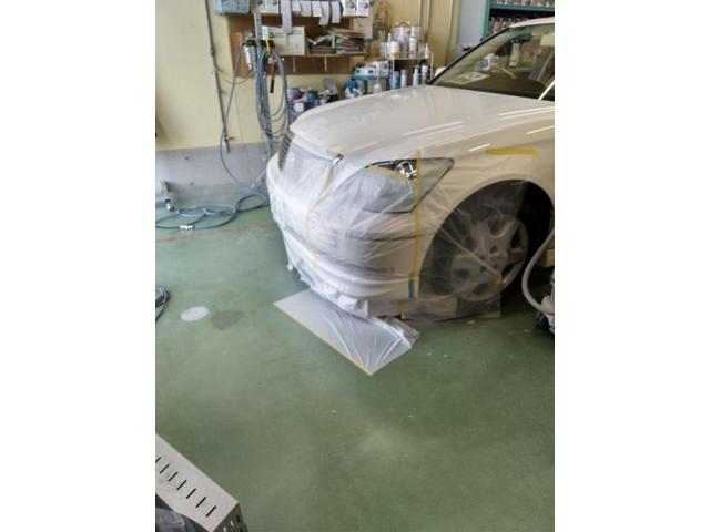 トヨタ　セルシオ　へこんだバンパーキズ・へこみ直し　浜松市　カーコンビニ倶楽部