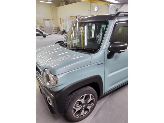 スズキ　ハスラー　フロントバンパー・左前タイヤ上・トランクキズ・へこみ直し　浜松市