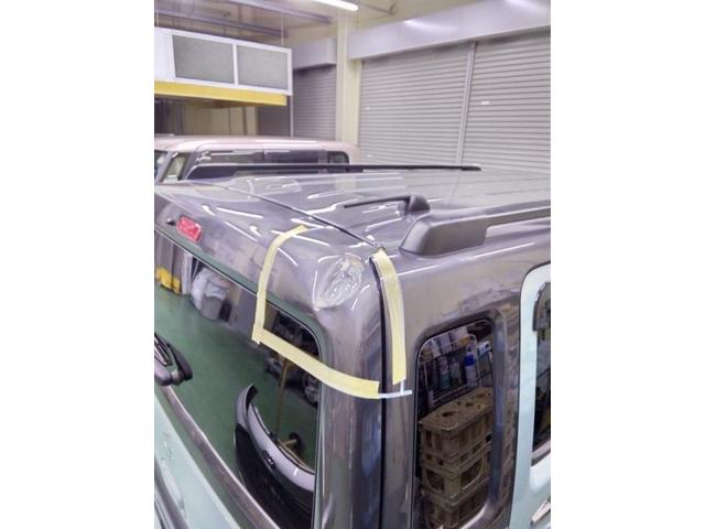 スズキ　ハスラー　フロントバンパー・左前タイヤ上・トランクキズ・へこみ直し　浜松市