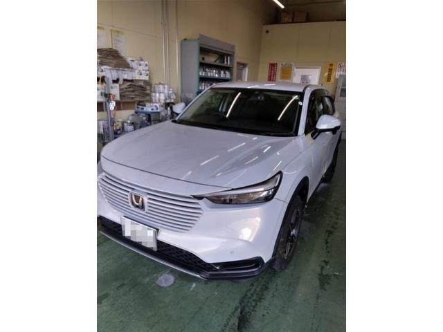 ホンダ　ヴェゼル　フロントドア大破　ドア交換キズ・へこみ直し　浜松市板金塗装