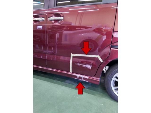 ホンダ N-BOX スライドドア・サイドシル・サイドステップカバー キズ・へこみ直し 豊橋市