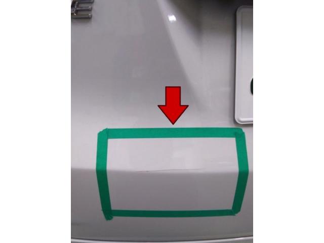 ホンダ フィットシャトル トランク(リヤゲート) 線キズ・へこみ直し 豊橋市 カーコンビニ倶楽部