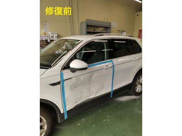 フォルクスワーゲン　ティグアン　輸入車のドア交換　キズ・へこみ直し　浜松市カーコンビニ倶楽部