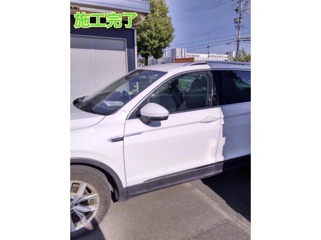 フォルクスワーゲン　ティグアン　輸入車のドア交換　キズ・へこみ直し　浜松市カーコンビニ倶楽部