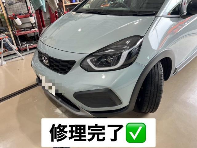 ホンダ　フィット　フロントバンパーキズ・へこみ直し