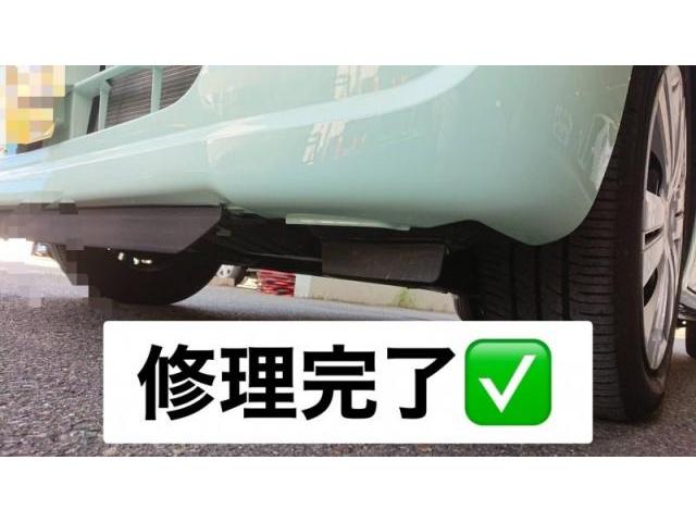 ダイハツ　タント　フロントバンパー、サイドステップキズ・へこみ直し