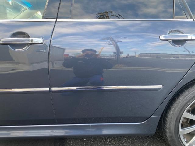 日産　フーガ　左前後ドア　大破　キズ・へこみ直し　三養基郡カーコンビニ倶楽部