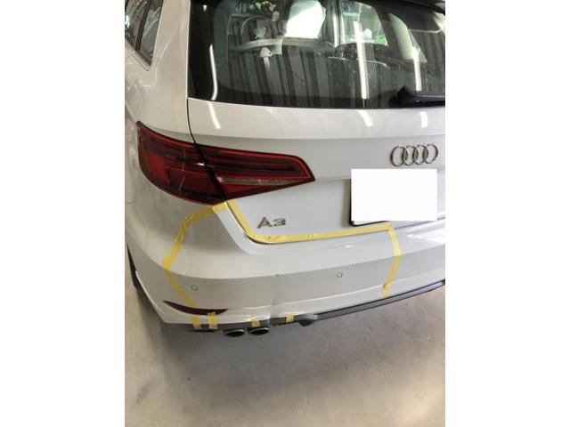 アウディ　Ａ３　輸入車のバンパーキズ・へこみ直し　三養基郡基山　板金塗装