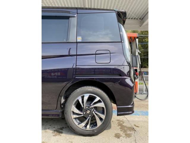 スズキ　ソリオ　給油口付近パネル　バンパー　キズ・へこみ直し　佐賀市　板金塗装