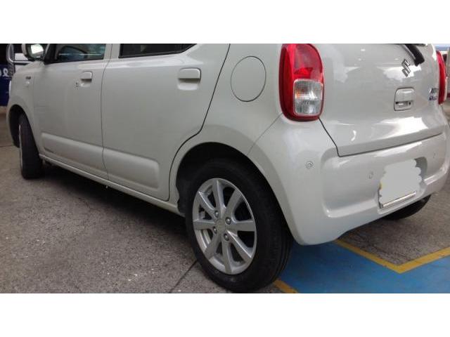 スズキ　アルト　後ろのドア　サビキズ・へこみ直し　佐賀市　板金塗装