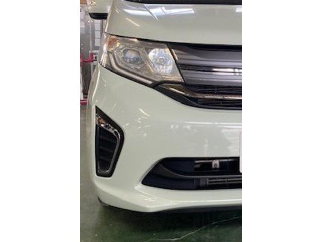 ホンダ　ステップワゴン　フロントバンパーキズ・へこみ直し