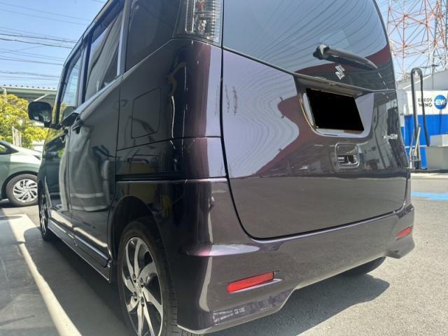 スズキ　パレットＳＷ　リアバンパーとトランク　キズ・へこみ直し　大阪府枚方市　カーコンビニ倶楽部