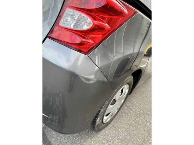 ホンダ フィット リアバンパーとその横クォーター キズ・へこみ直し 板金塗装 大阪府枚方市