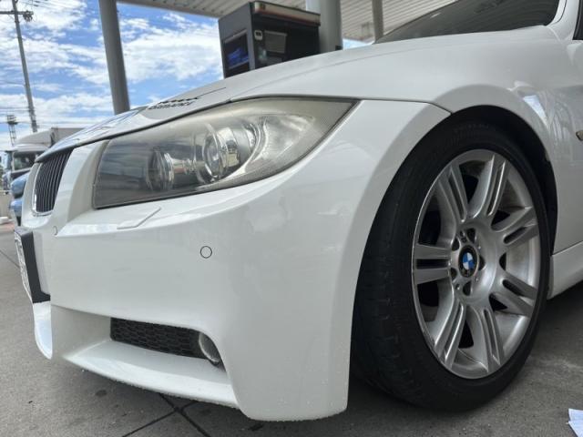 BMW 3シリーズ 335i 輸入車のバンパー キズ・へこみ直し 大阪市住之江区 板金塗装