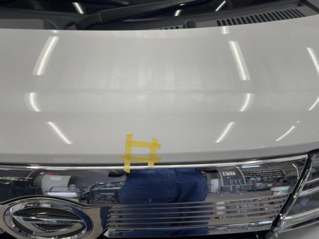 ダイハツ タント ボンネットキズ・へこみ直し 宇部市自動車板金塗装専門店