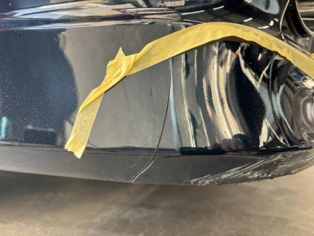 トヨタ ヴォクシー バンパー割れ キズ・へこみ直し 修理で直しました 宇部市
