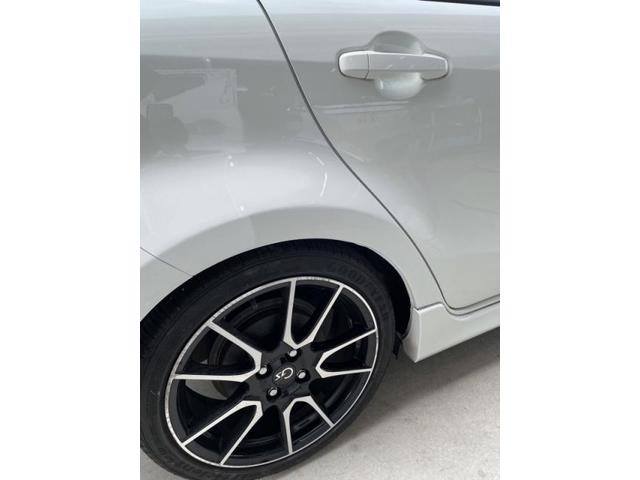 トヨタ アクア 後ろタイヤの上(クォーター)キズ・へこみ直し 宇部市