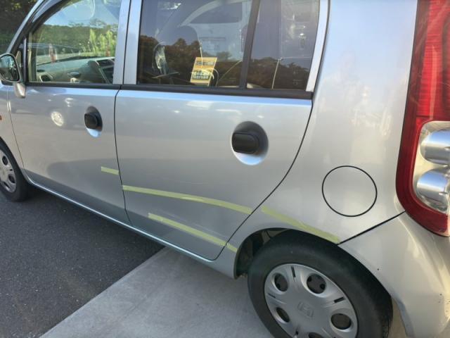 ホンダ ライフ フロントドア・クォーター・リヤドアキズ・へこみ直し 宇部市 カーコンビニ倶楽部