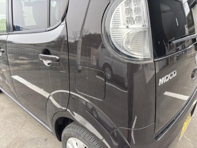 日産 モコ 車両保険使用修理 ドア交換ほか板金 キズ・へこみ直し 宇部市 カーコンビニ倶楽部