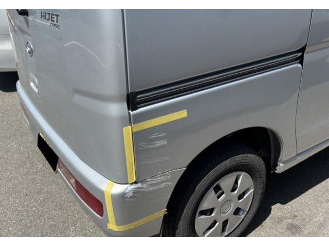 ダイハツ ハイゼットカーゴ リアバンパー・クォーター(リヤタイヤ上)キズ・へこみ直し 宇部市