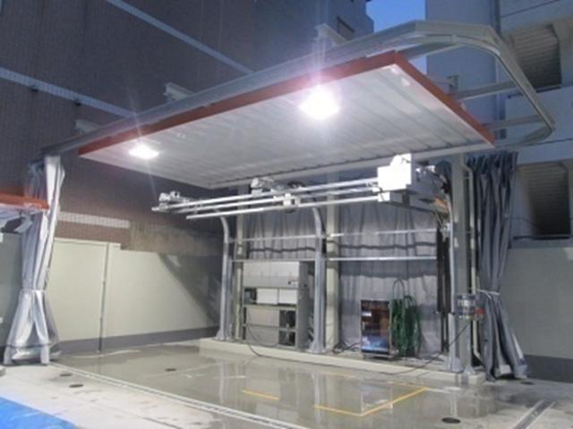 「手洗い洗車専用ブース」です。