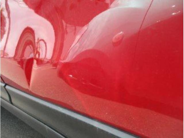 日産　エクストレイル　リヤドア大きなへこみキズ・へこみ直し　福岡市西区野方