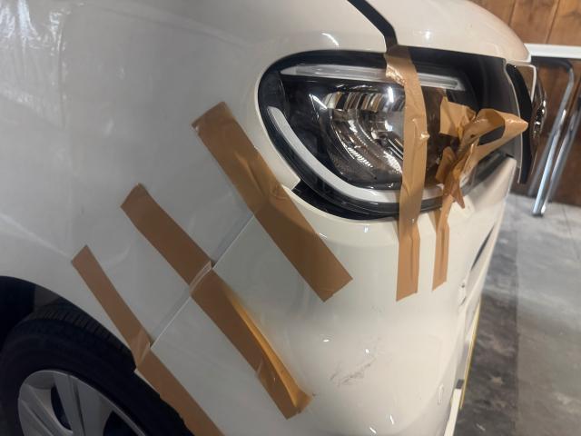 ダイハツ タント キズ・へこみ直し 傷修理 えぐれ修理 自損事故板金塗装 板金修理 代車無料 板金見積もり無料 名古屋市西区 名古屋市 清須市 春日井市 長久手市 瀬戸市 尾張旭市 カスタム