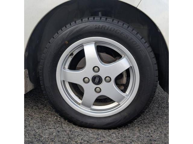ダイハツ　タント　中古スタッドレスタイヤのブリヂストン　ブリザック　VRX2 155/65R14のホイールセット4本に交換【福山市　府中市　神石高原町　井原市　笠岡市　持込でのタイヤ交換大歓迎受付中！Web予約もOK！！】