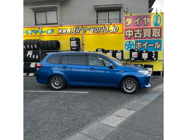 トヨタ　カローラフィールダー　中古スタッドレスタイヤのグッドイヤー　アイスナビ8 175/65R15のホイールセット4本に交換【福山市　府中市　神石高原町　井原市　笠岡市　持込でのタイヤ交換大歓迎受付中！Web予約もOK！！】