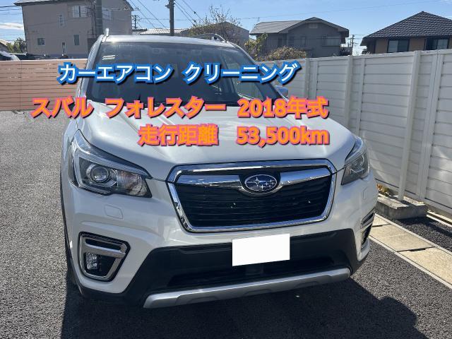 スバル　フォレスター　カーエアコンクリーニング　エバポレーター洗浄　出張施工　専門技術　専用高圧洗浄機　隅々まで徹底洗浄　カビ　健康被害　家族の健康を守る　名古屋　豊明　刈谷　知立　安城