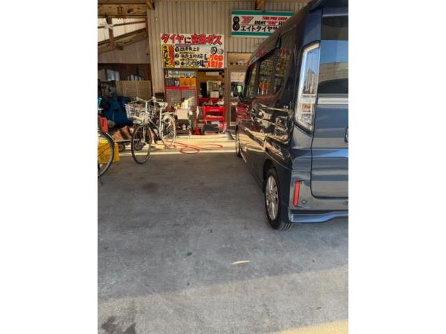 スズキ　スペーシアカスタム　ホイール・タイヤ交換
窒素ガス充填