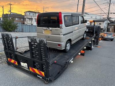 自社ロードサービス！レッカー対応！