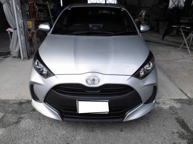 トヨタ　ヤリス　塗装　キズヘコミ直し　事故修理　粕屋町　糟屋郡　福岡市東区　中央区　西区　早良区　南区　城南区　博多区　志免町　須恵町　新宮町　宇美町　篠栗町　久山町　春日市　大野城市