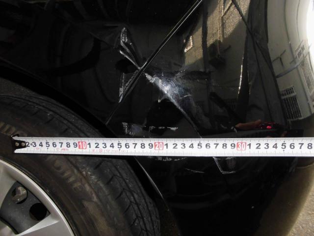 ホンダ　フィット　左リアクォーター　リアバンパー　キズ・へこみ直しトヨタ　板金・外装補修　事故修理　粕屋町　糟屋郡　福岡市東区　中央区　西区　早良区　南区　城南区　博多区　志免町　須恵町　新宮町　宇美町　篠栗町　久山町　春日市