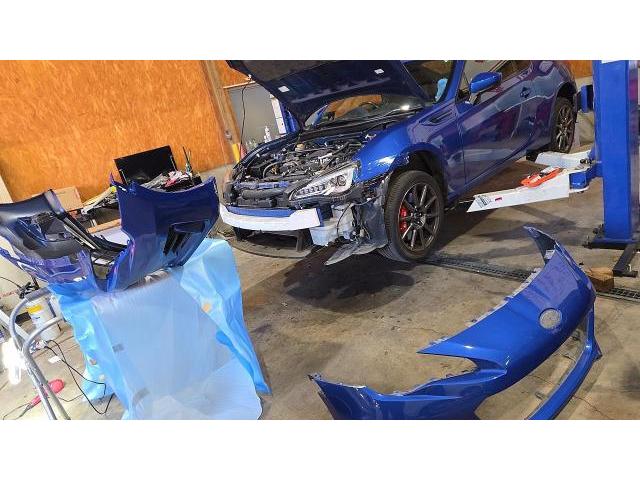 スバル　ＢＲＺ　板金・外装補修　名古屋市北区