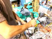 【工程６】塗料を調合し・・・