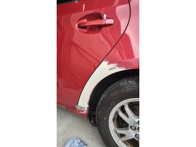 トヨタ　プリウス　ドア交換　リヤフェンダー板金
美里町　大崎市　宮城　